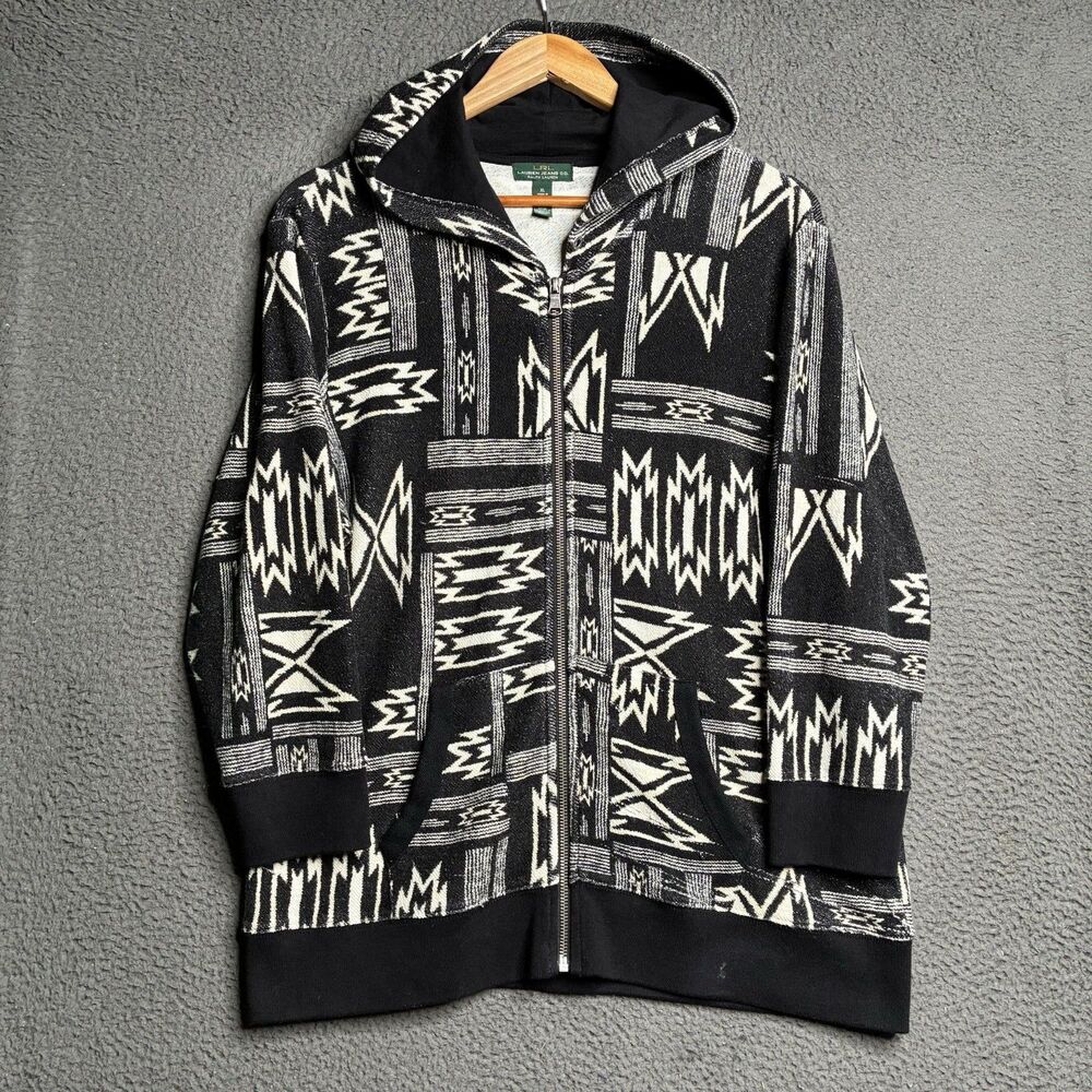 Lauren Ralph Lauren Aztec Women's Small Southwestern Tribal Hoodie 3/4 Sleeve